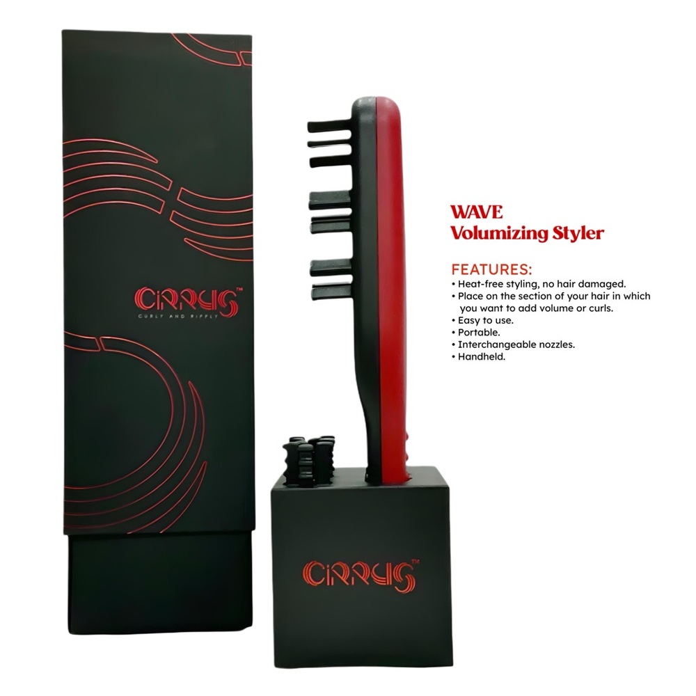 Cirrus Wave Styler - No Heat or Electricity Hair Volumizing Styling Tool NIB